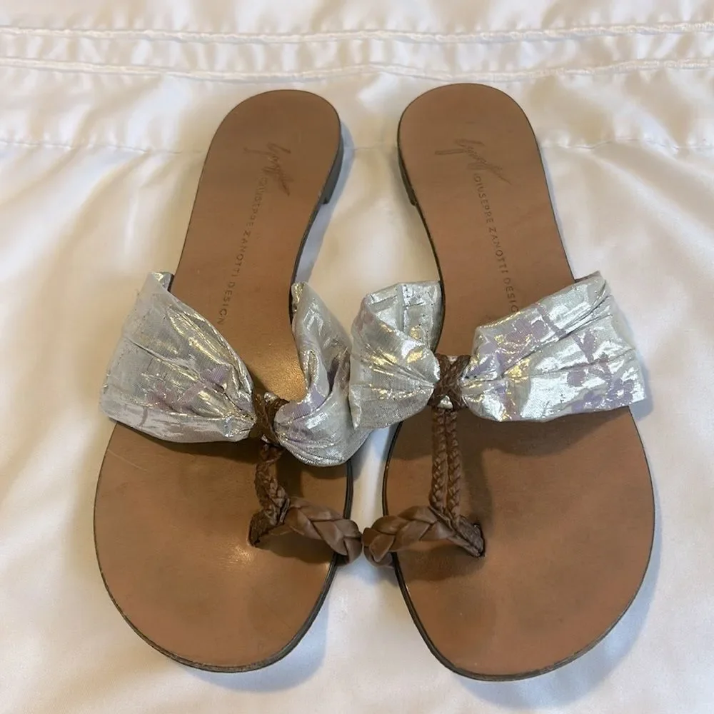 Giuseppe Zanotti Flat Thong Sandals EU 37.5